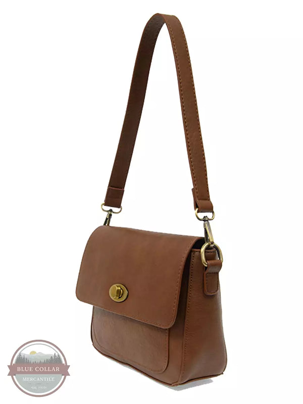 Joy Susan L8143 Vicki Small Convertible Turn Lock Shoulder Bag Toffee Side View