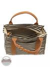 Joy Susan L8169 Gwen Medium Canvas Tote Black & White Inside View