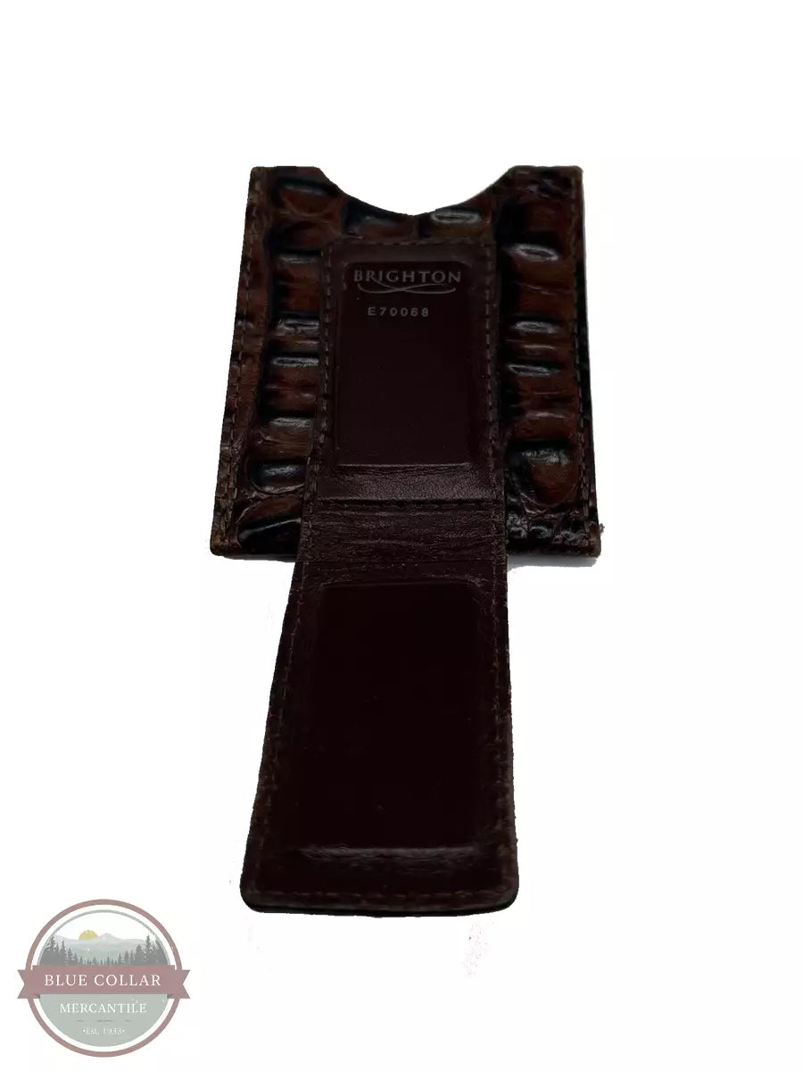 Brighton E70068 Hornback Money Clip Open View