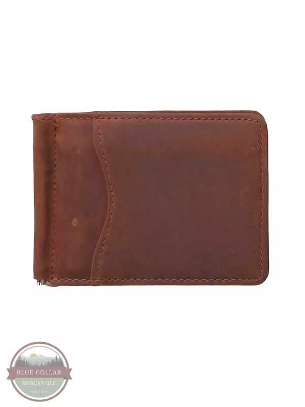 Brighton E70109 Vanderbilt Brown Money Clip Outside View