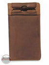 Leegin E80219 Fenced In Checkbook Wallet in Brown Front View