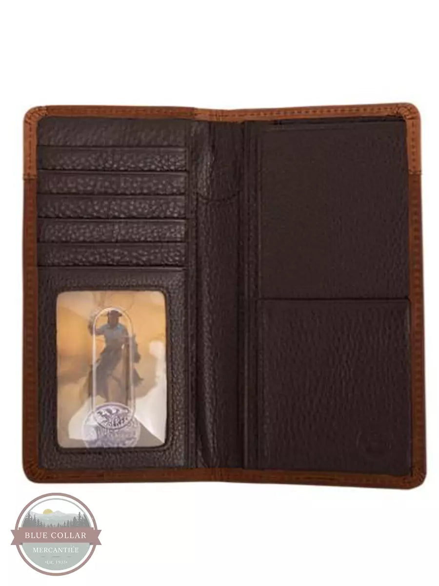Leegin E80219 Fenced In Checkbook Wallet in Brown Inside View