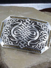Montana Silversmith 33210RTG Two Tone Celtic and Bars Buckle Front Life View