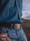 Montana Silversmiths 33210MA Gunmetal Western Celtic Knot Buckle Life View