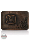Montana Silversmiths 39610JD John Deere Leaping Buck Buckle Front View