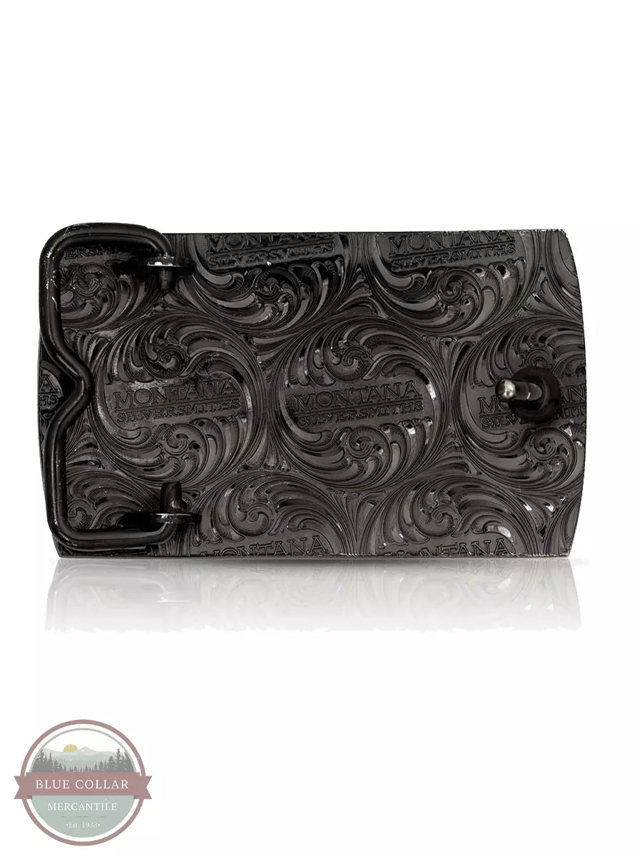 Montana Silversmiths 40407NBB-CT River Rock Cascade Turquoise Buckle Back View