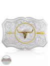Montana Silversmiths 45710-974L Your Arrow Buckle with Longhorn Front View
