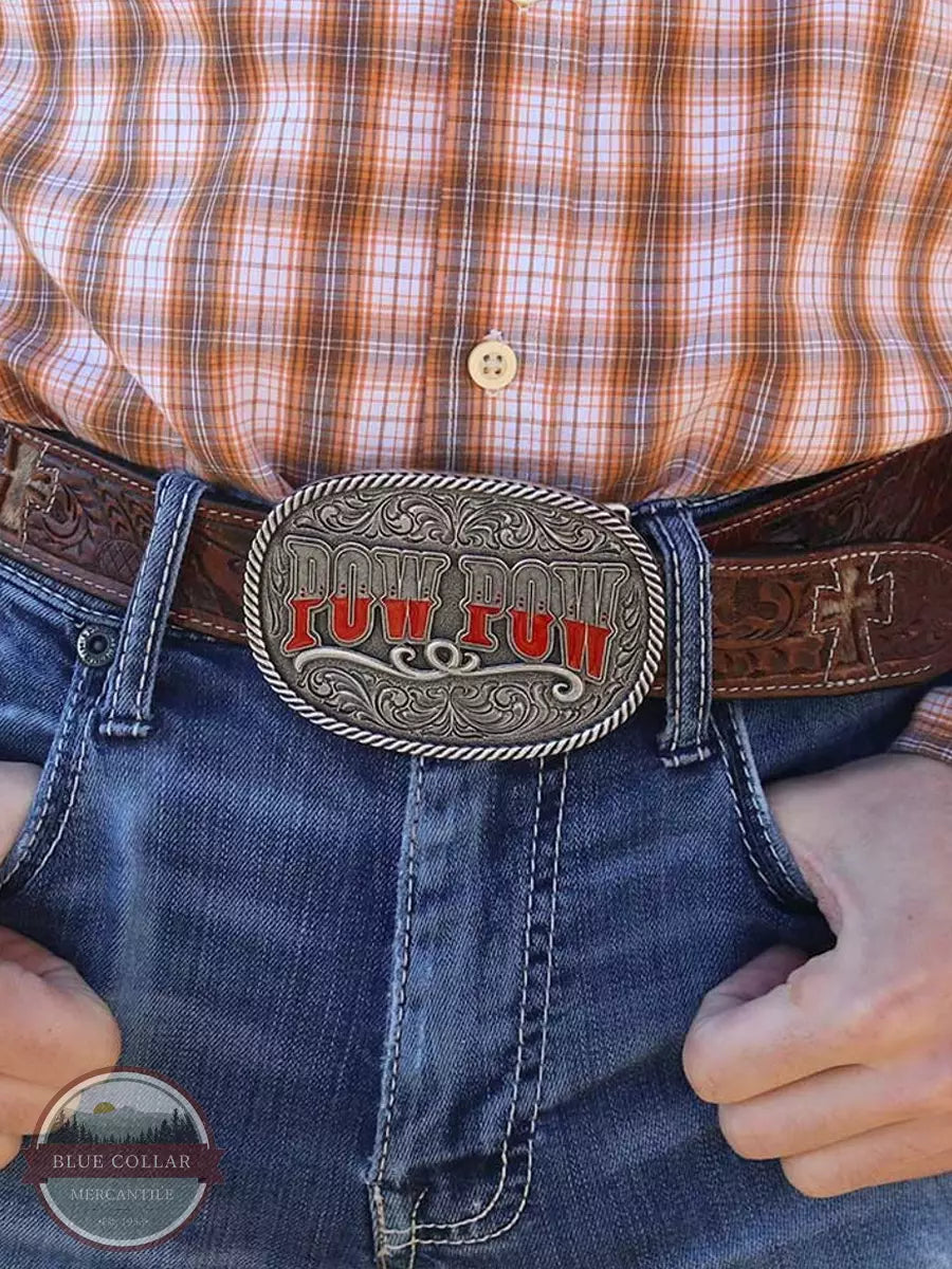 Montana Silversmiths A853DB Pow Pow Dale Brisby Buckle Life View