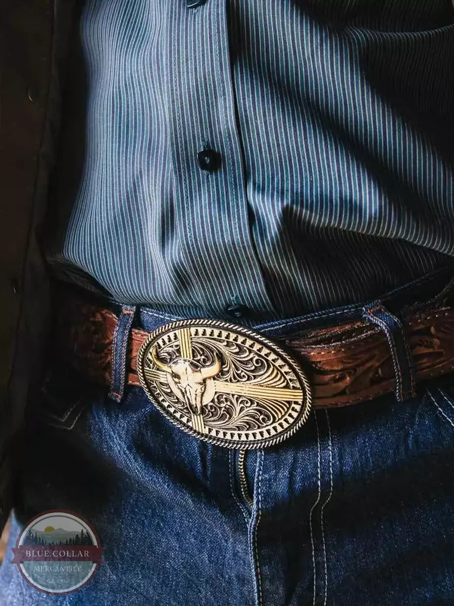 Montana Silversmiths A927 Southwest Attitude Buckle Life View
