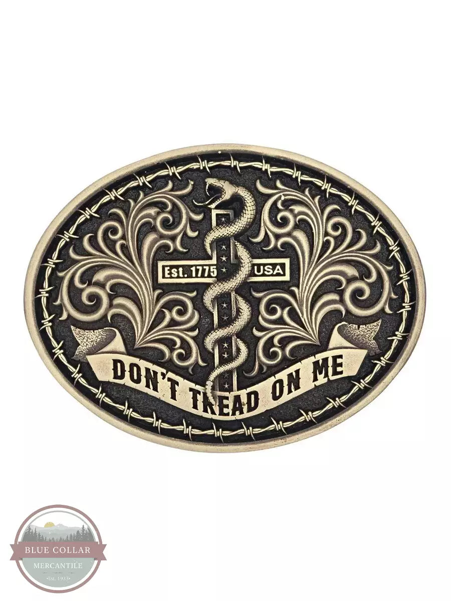 Montana Silversmiths A944C Patriot's Faith Attitude Buckle Front View