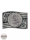 Montana Silversmiths A945 1776 Antiqued Attitude Buckle Front View