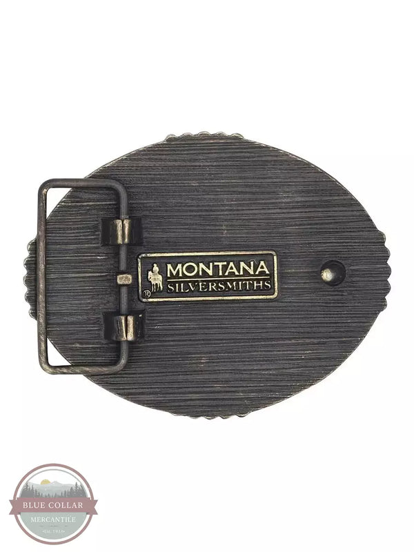 Montana Silversmiths A950 Bucking Bronc Attitude Buckle Back View
