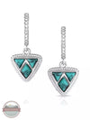 Montana Silversmiths ER5481 High Noon Cobblestone Turquoise Earrings Front View
