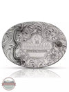 Montana Silversmiths G1840-855 Classic Cowboy Belt Buckle with Triple Crosses Back View