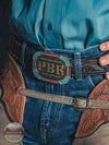 Montana Silversmiths PBR939 PBR Vibrant Riders Buckle Life View