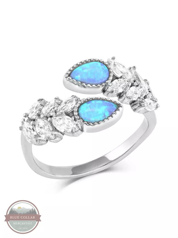 Montana Silversmiths RG5362 Mystic Falls Opal Crystal Ring Front View