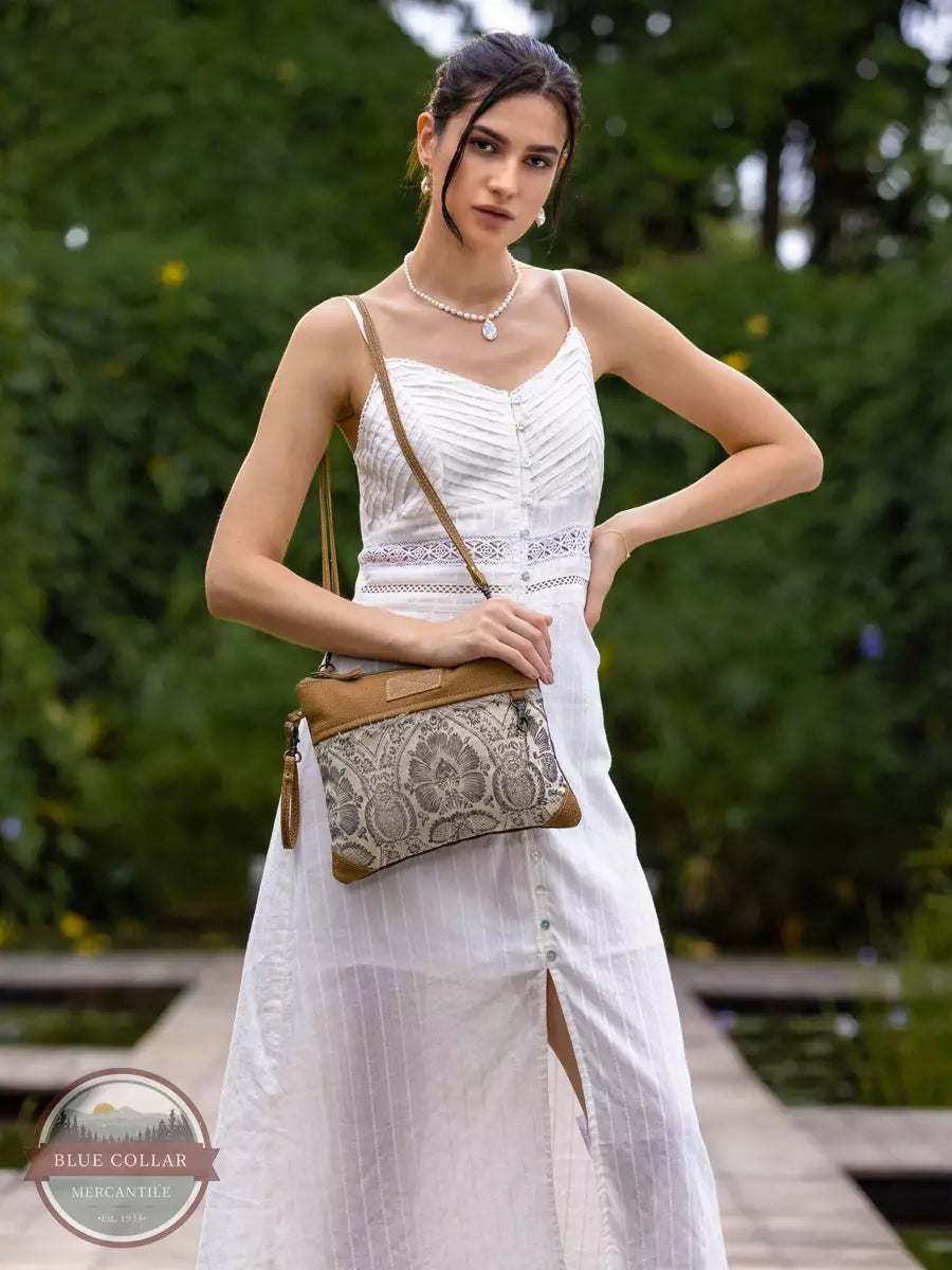 Myra Bag S-2576 Floral Flow Crossbody Bag Life View
