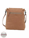 Myra Bag S-5740 Peanut Brown Messenger Bag Back View