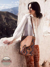 Myra Bag S-5740 Peanut Brown Messenger Bag Life View