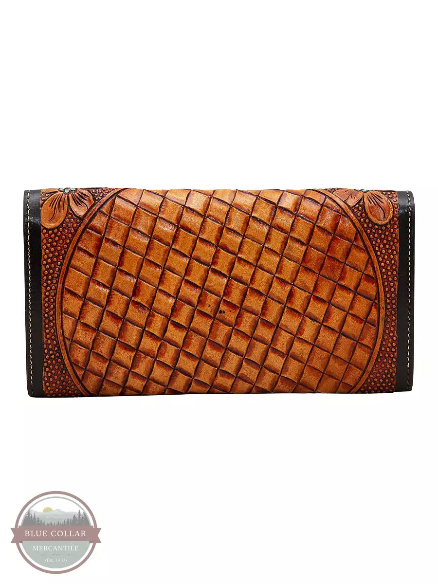 Myra Bag S-5785 Crimson Buds Wallet Back View