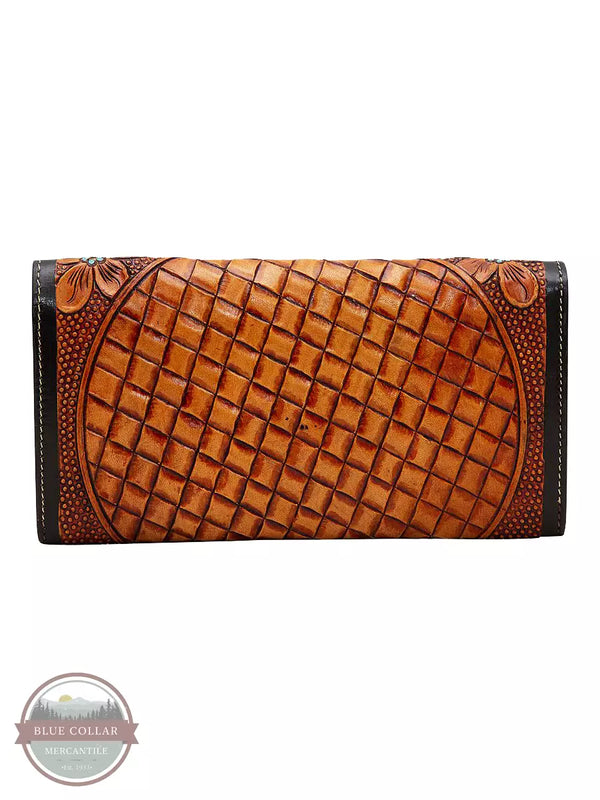 Myra Bag S-5785 Crimson Buds Wallet Back View