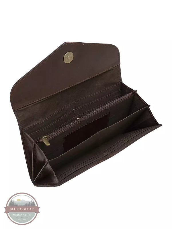 Myra Bag S-5785 Crimson Buds Wallet Inside View