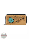 Myra Bag S-5880 Blue Bloom Wallet Front View