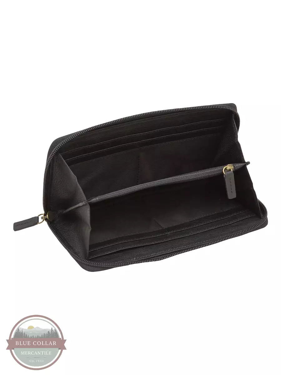 Myra Bag S-5880 Blue Bloom Wallet Inside View