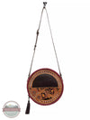 Myra Bag S-6536 Coffee Eye Round Shoulder Bag Hanging View