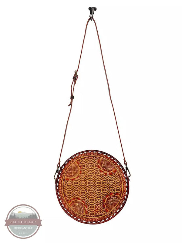 Myra Bag S-6538 Lily Bloom Round Shoulder Bag Hanging View