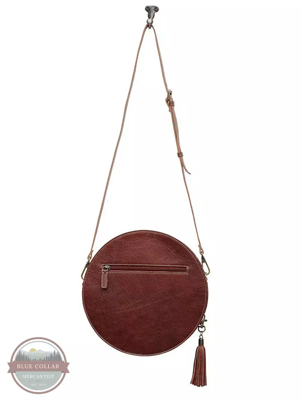 Myra Bag S-6539 Crismson Orchid Round Shoulder Bag Back View