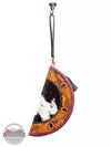 Myra Bag S-6571 Host Half Circle Wallet with Wristlet Strap Front Hanging