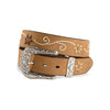 Nocona N3447044 Brown Flower Embroidered
