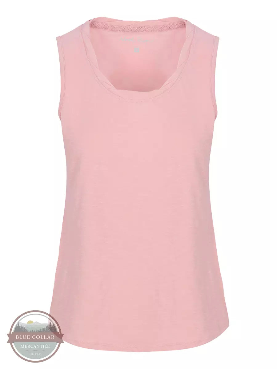 North River NRL1338 Twisted Scoop Neck Tank Top Zephyr Front View 2