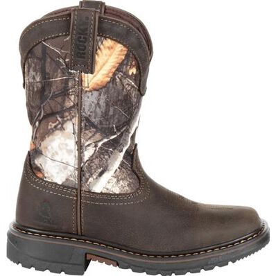 Rocky RKW0258C Ride FLX Waterproof Realtree Camo Children's Western Boot