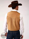 Roper 02-075-0500-0511 BR Light Sand Suede Vest Back View