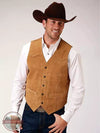 Roper 02-075-0500-0511 BR Light Sand Suede Vest Front View