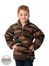 Roper 03-397-0250-6169 BR Polar Fleece Quarter Zip Jacket in Camo Front View