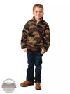 Roper 03-397-0250-6169 BR Polar Fleece Quarter Zip Jacket in Camo Full View