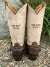 Roper 09-020-7001-8418 BR America Strong Western Boot Heel View