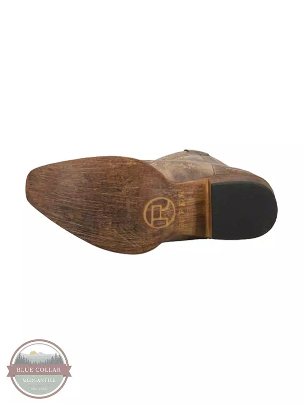Roper 09-021-1567-2863 BR Riley Scroll Shorty Western Boot Sole View