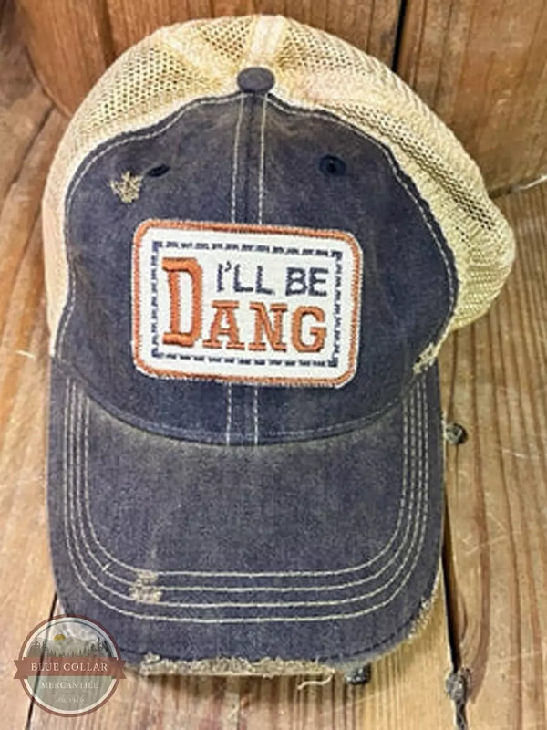 The Goat Stock I'll Be Dang Cap in Navy Front View