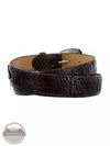 Tony Lama C40188 Chocolate Caiman Print Classic Dress Belt Back View