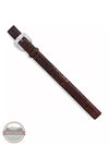 Tony Lama C40188 Chocolate Caiman Print Classic Dress Belt Length View