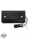 Western Express LW-8 Biker 2 Pocket Chain Wallet in Black Front View
