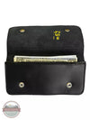 Western Express LW-8 Biker 2 Pocket Chain Wallet in Black Inside View