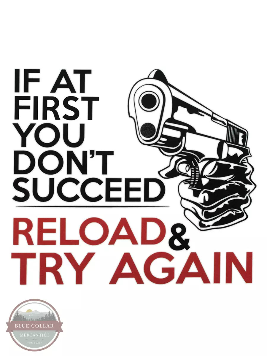 Western Express ST-329 If at First you Don’t Succeed Sticker Front View