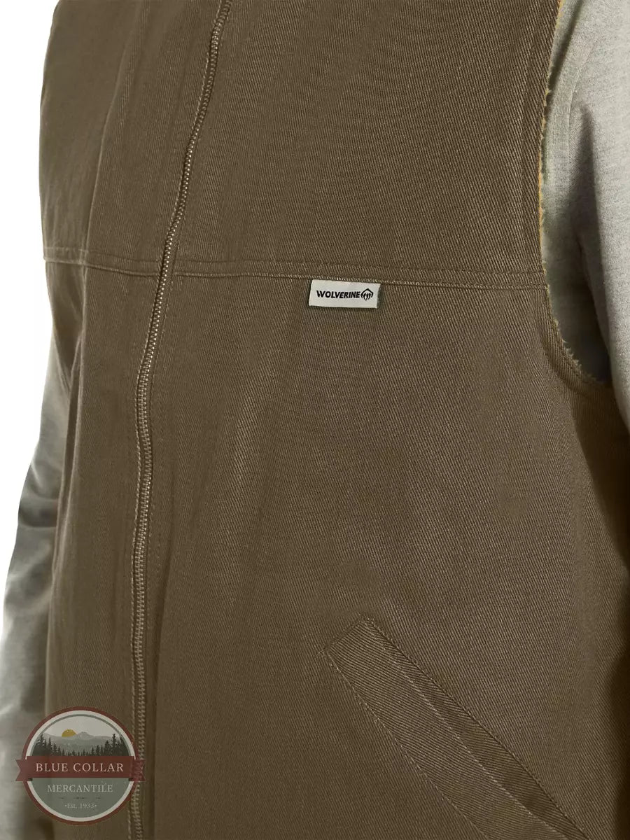 Wolverine W1105500 Upland Vest Bison Detail View
