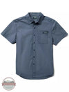 Wolverine W1209960 Grayson II Chambray Short Sleeve Button Down Shirt Blue Front View
