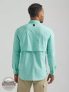 Wrangler 112331259 ATG Angler Long Sleeve Shirt in Ocean Back View